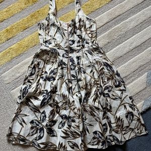 J Crew Floral Linen Dress (EUC, SZ 4)